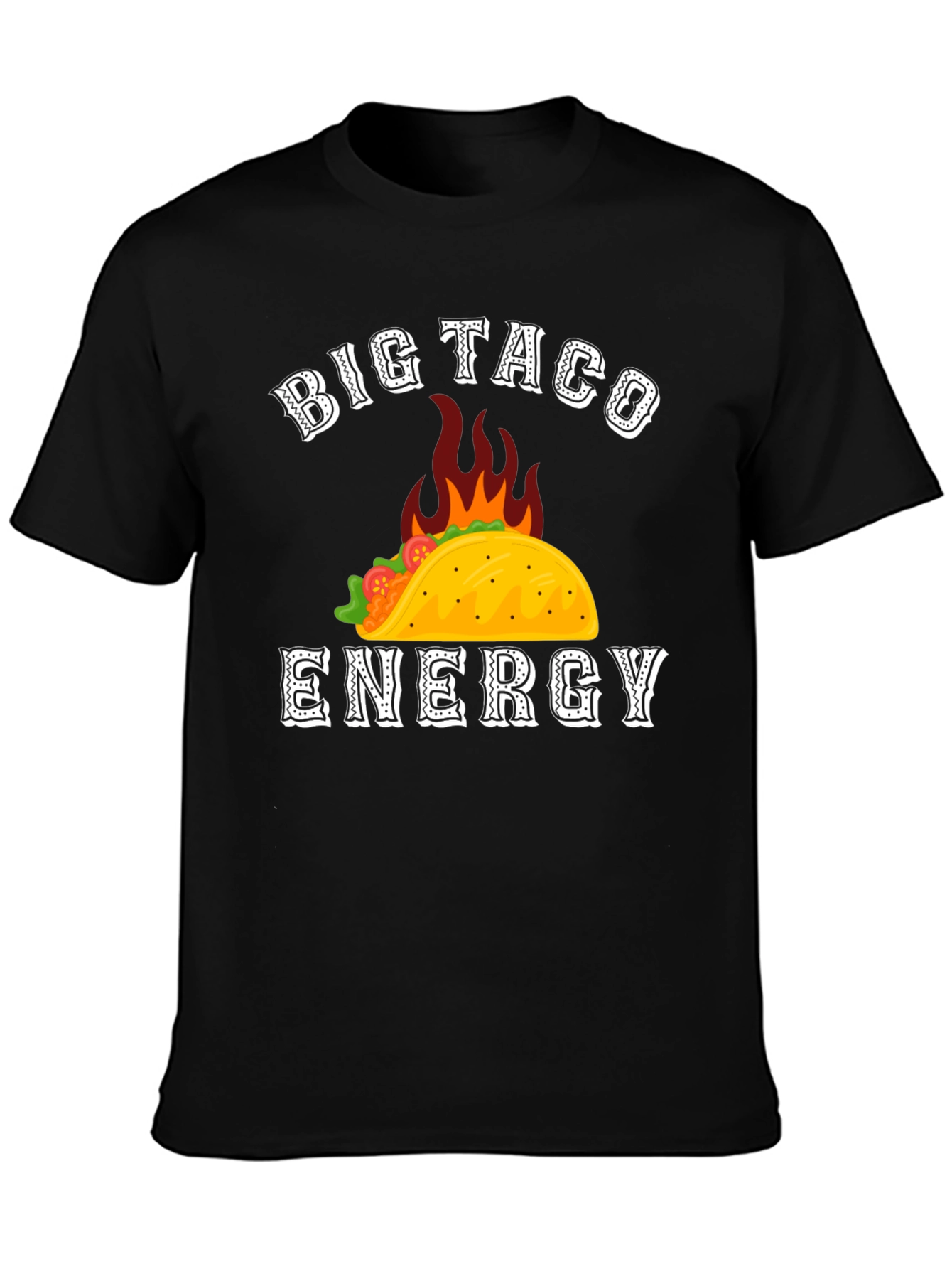 Big Taco Energy Graphic Tee - Black