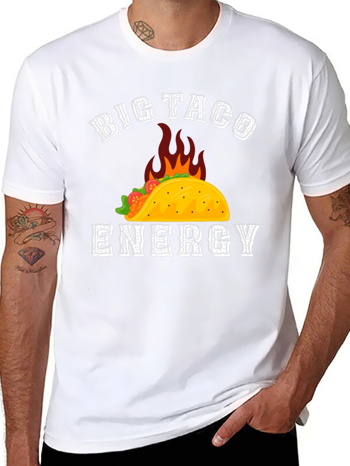 Big Taco Energy Graphic Tee - Black