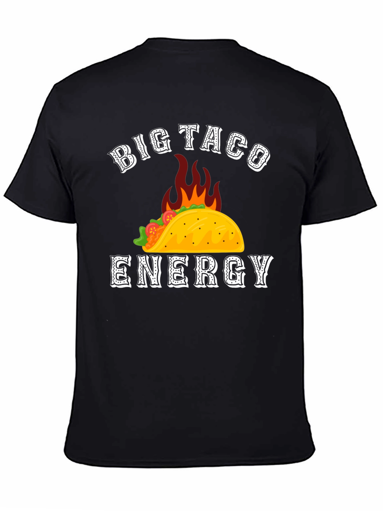 Big Taco Energy Graphic Tee - Black