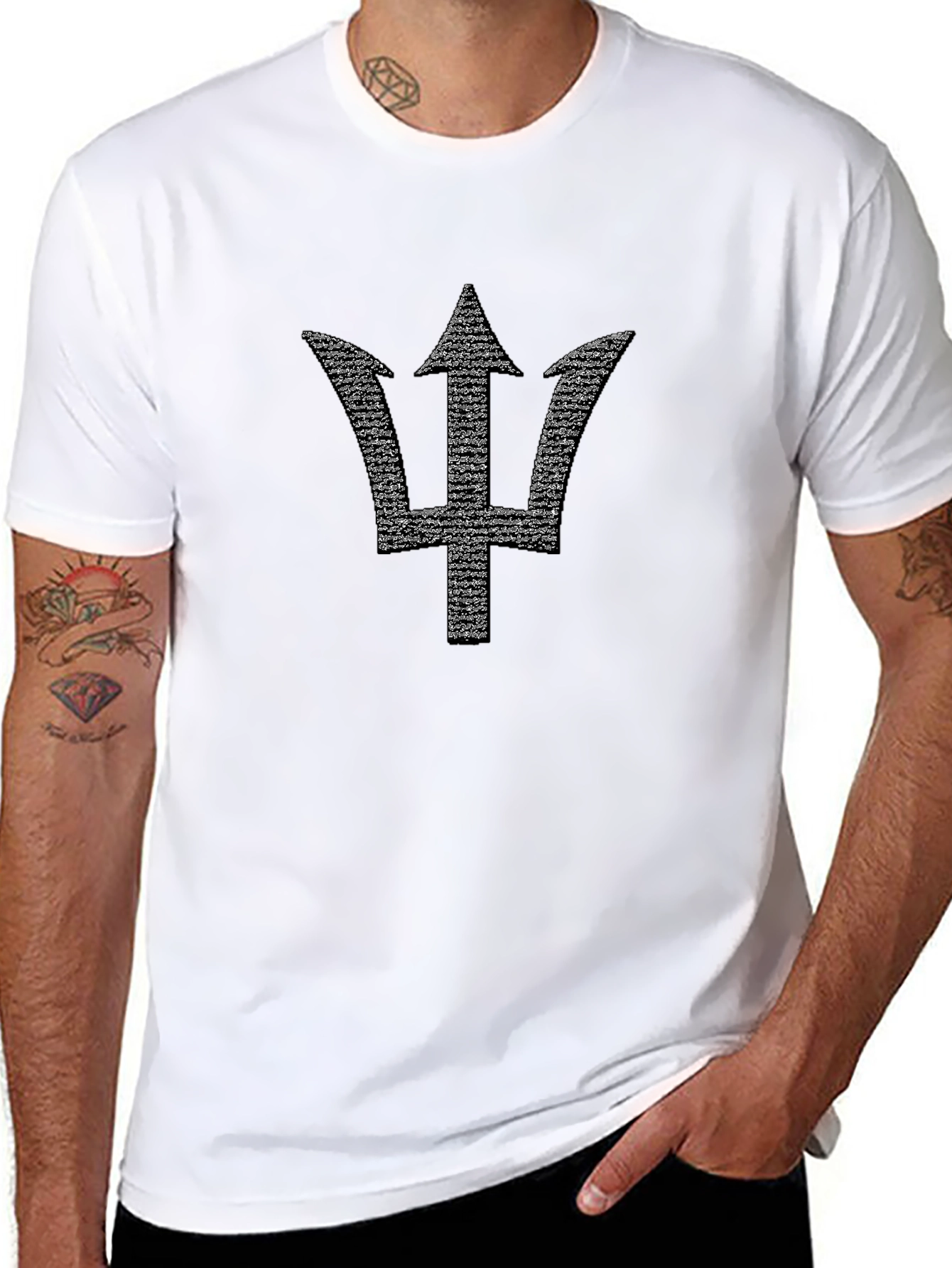 Barbados Trident Black T-Shirt