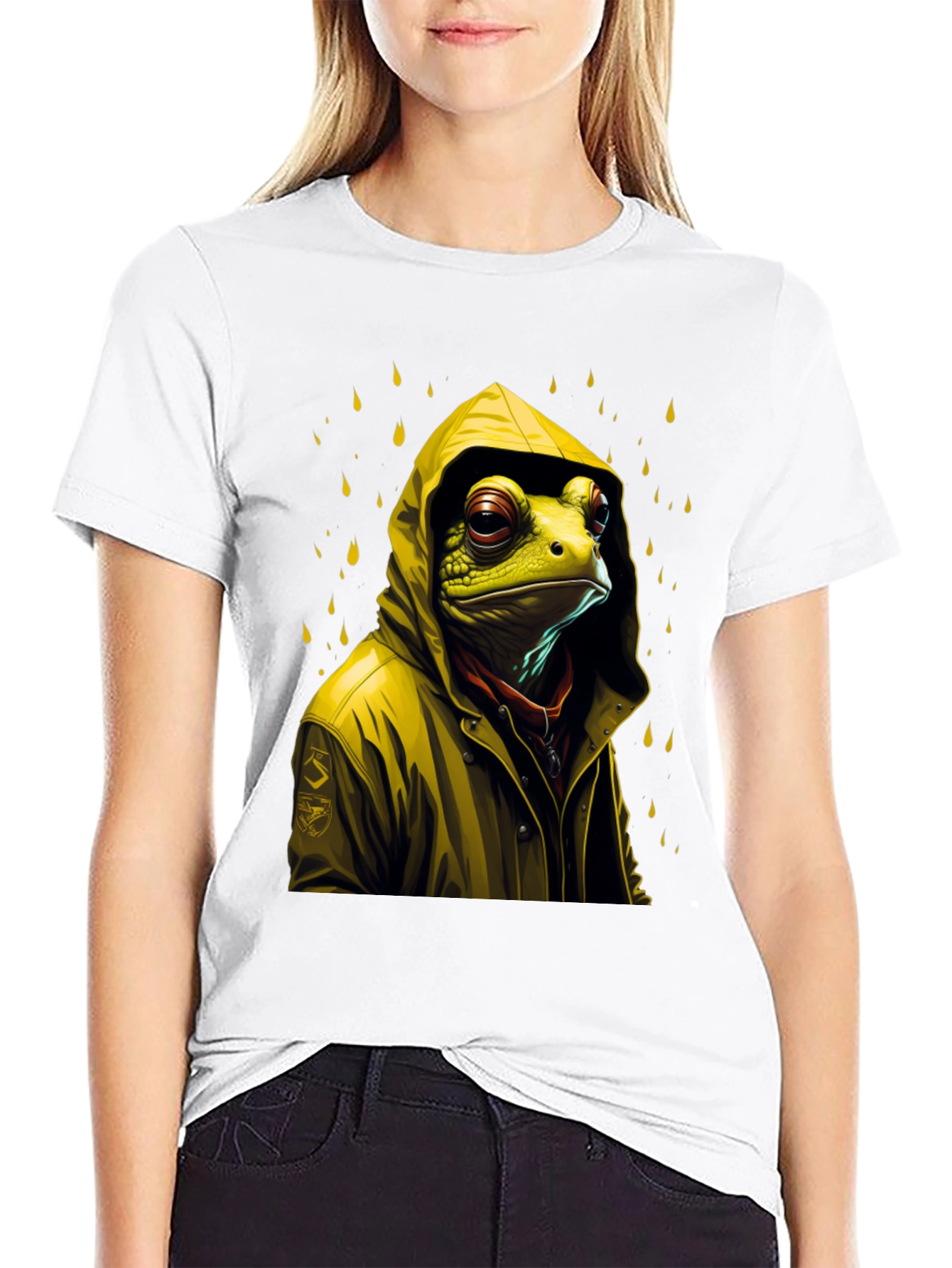 Frog Raincoat Graphic T-Shirt
