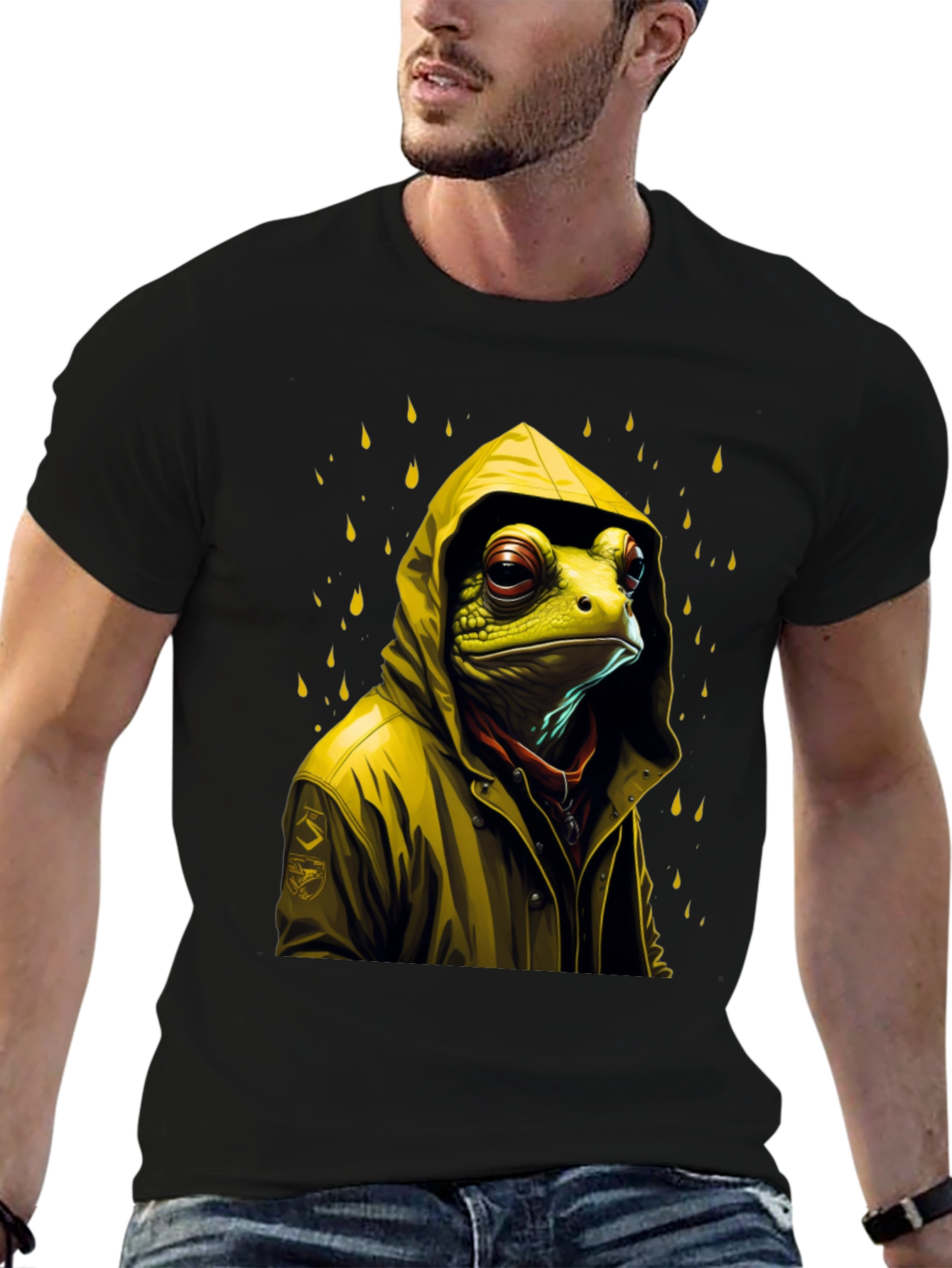 Frog Raincoat Graphic T-Shirt