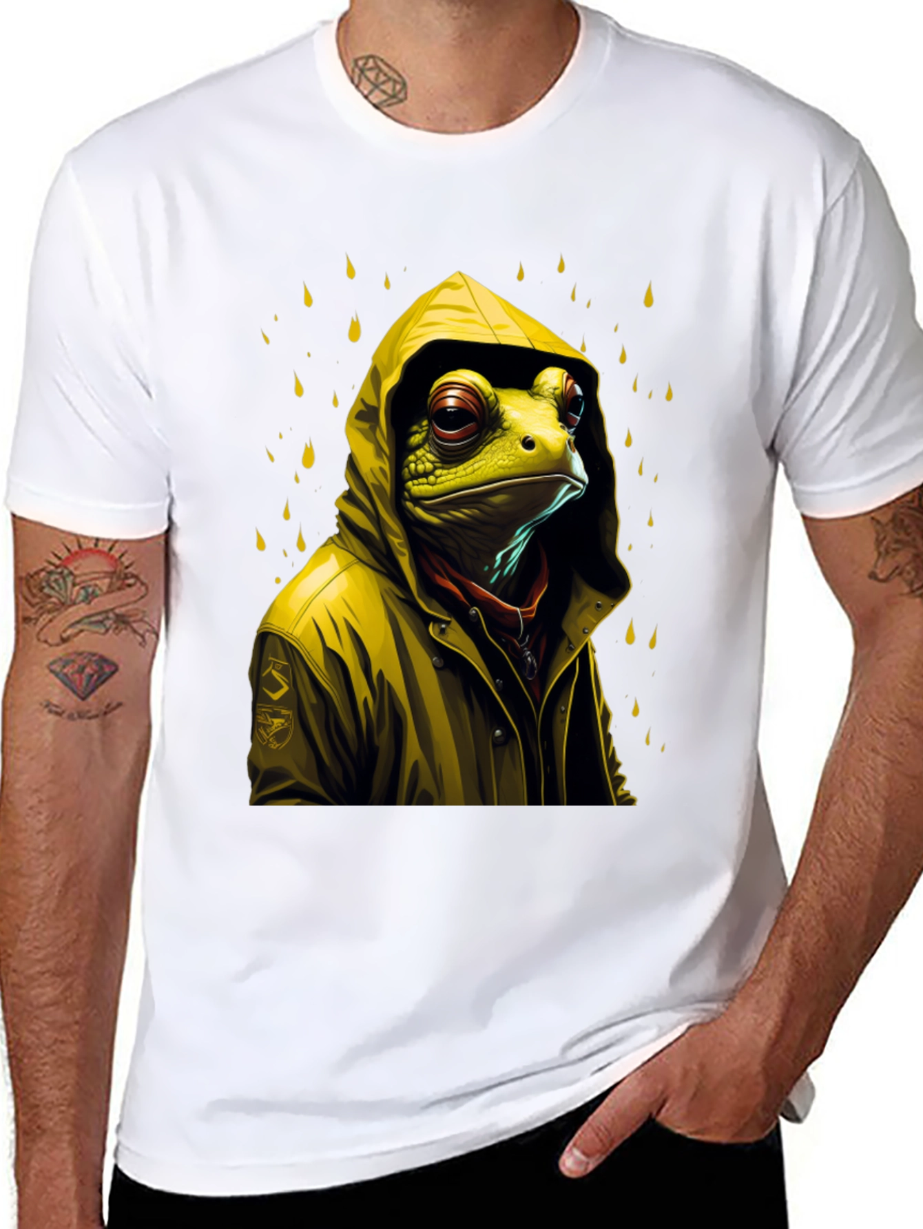 Frog Raincoat Graphic T-Shirt