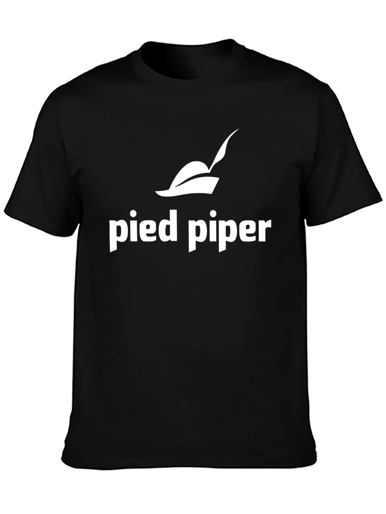 Pied Piper Black T-Shirt - Silicon Valley Inspired