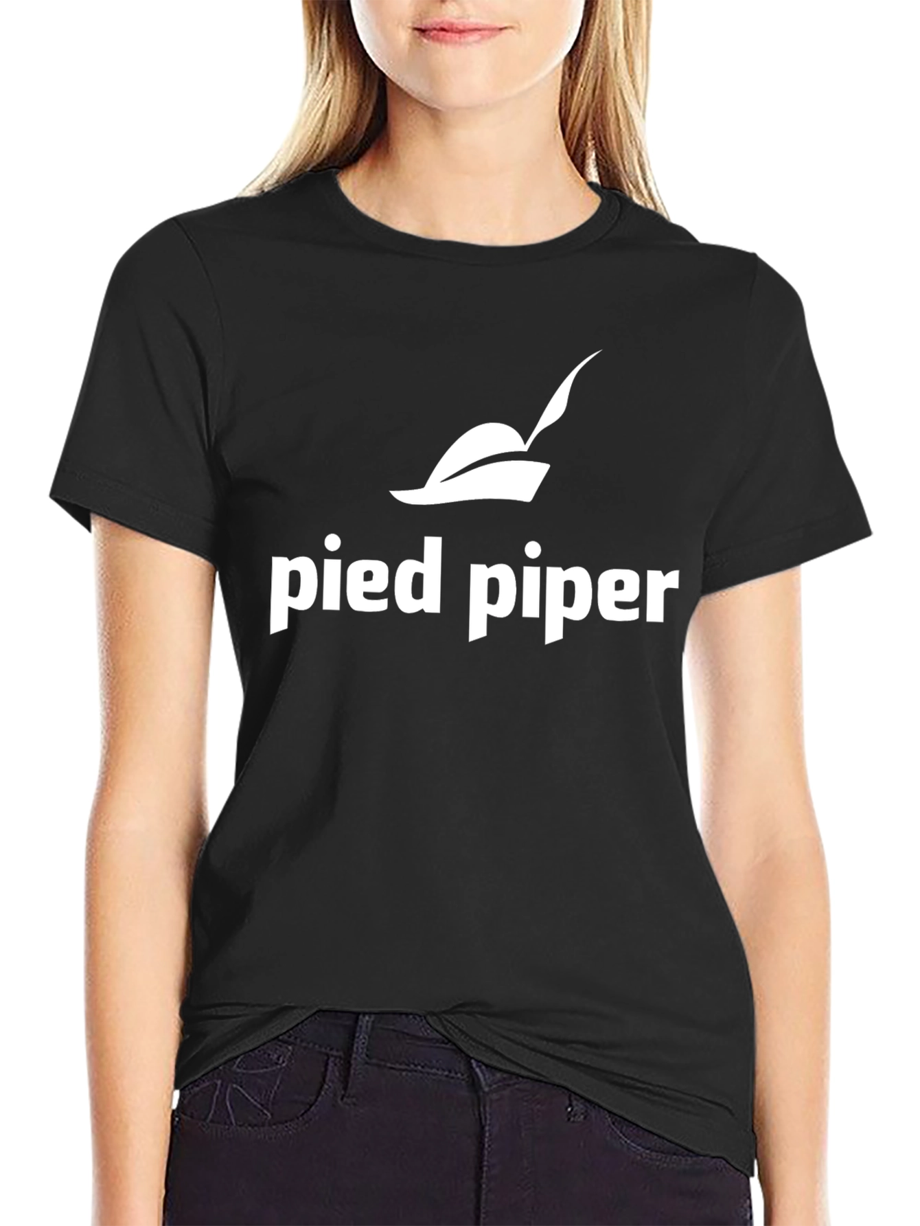 Pied Piper Black T-Shirt - Silicon Valley Inspired