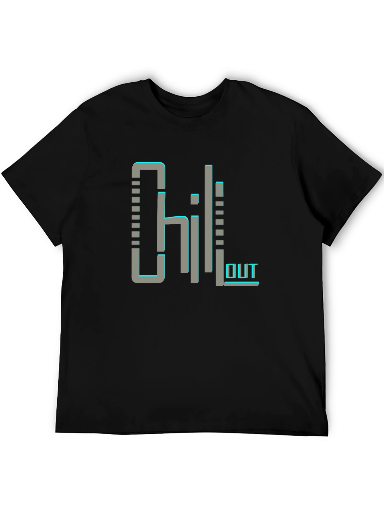 Chill Out Black Graphic Tee Shirt