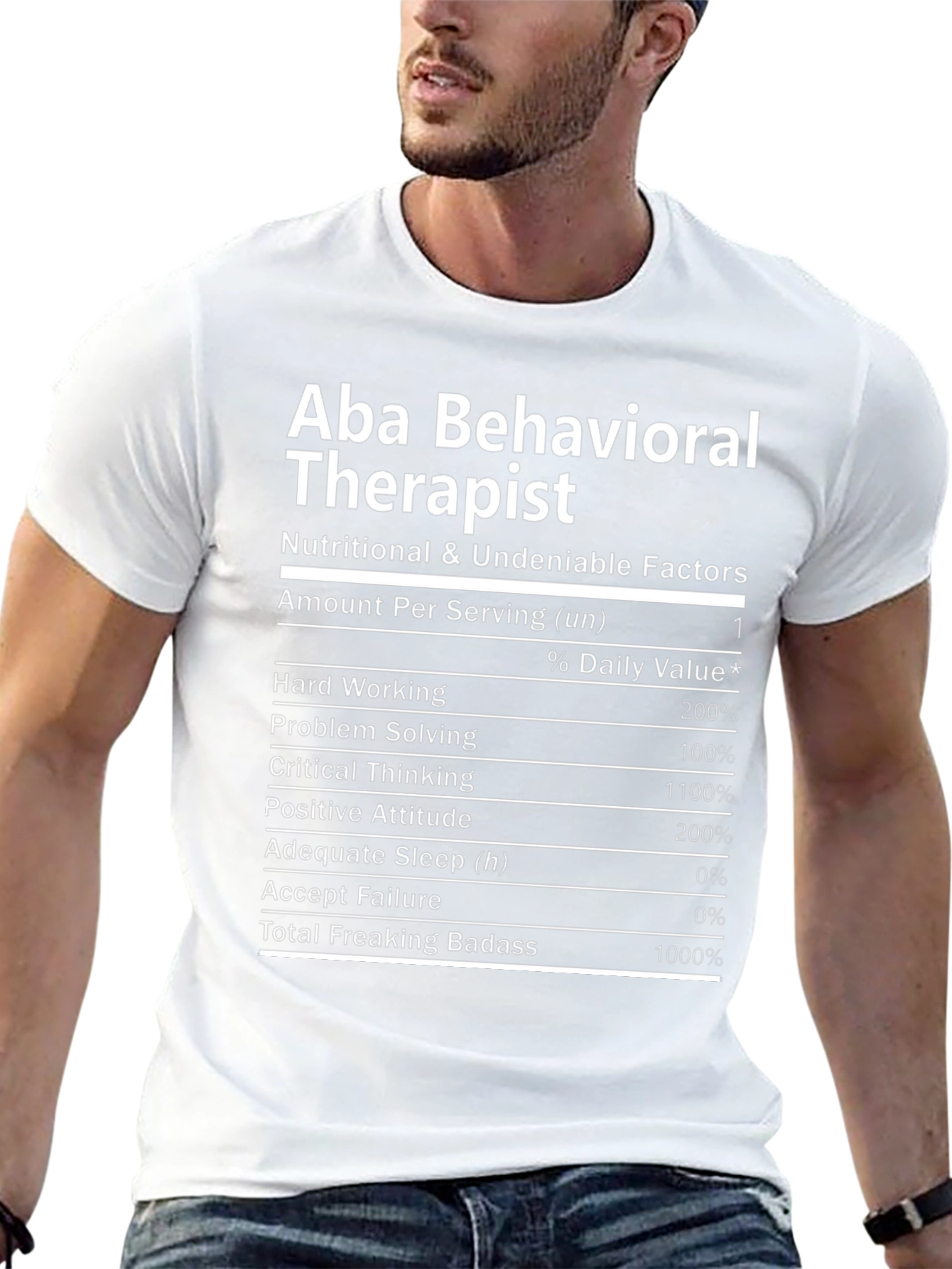 Aba Behavioral Therapist Nutrition Facts T-Shirt