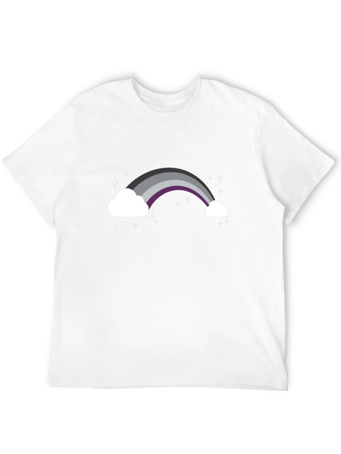 Asexual Pride Rainbow Cloud T-Shirt