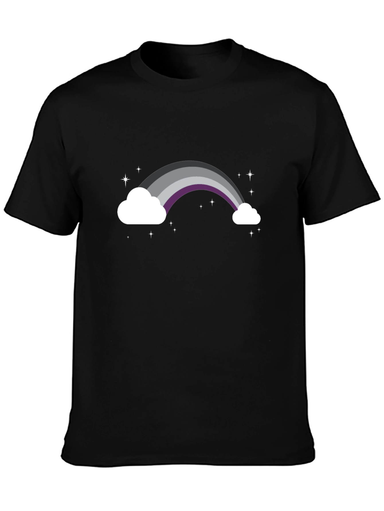 Asexual Pride Rainbow Cloud T-Shirt