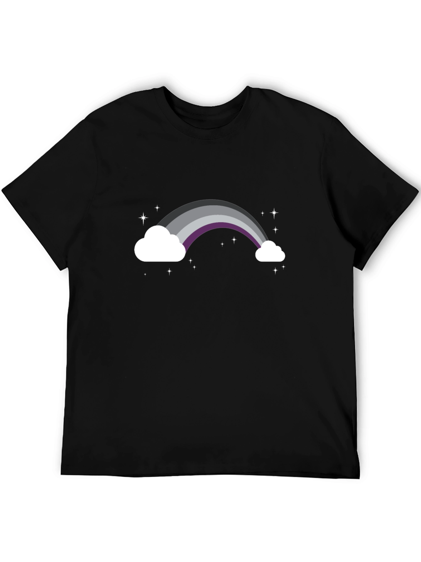 Asexual Pride Rainbow Cloud T-Shirt