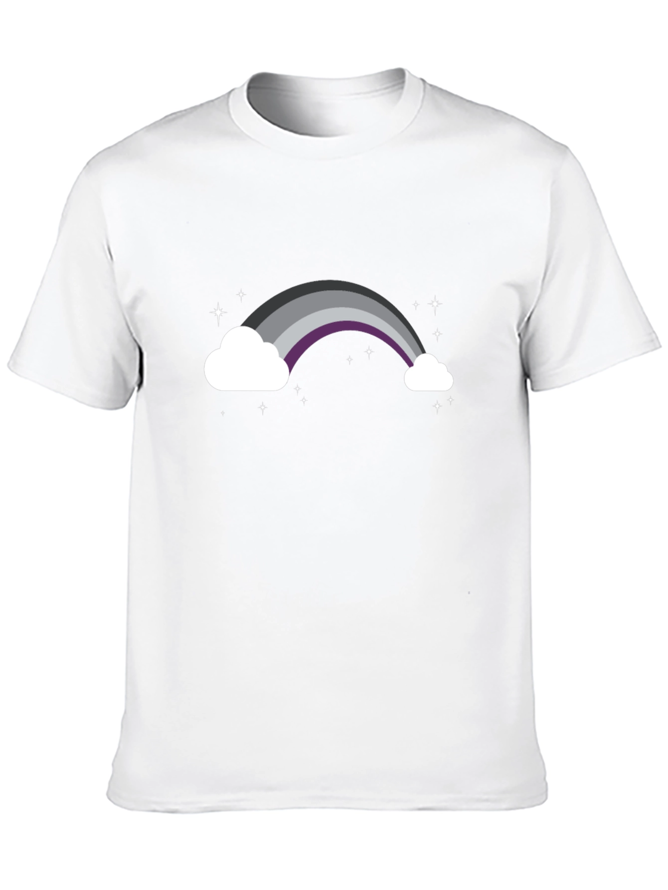 Asexual Pride Rainbow Cloud T-Shirt