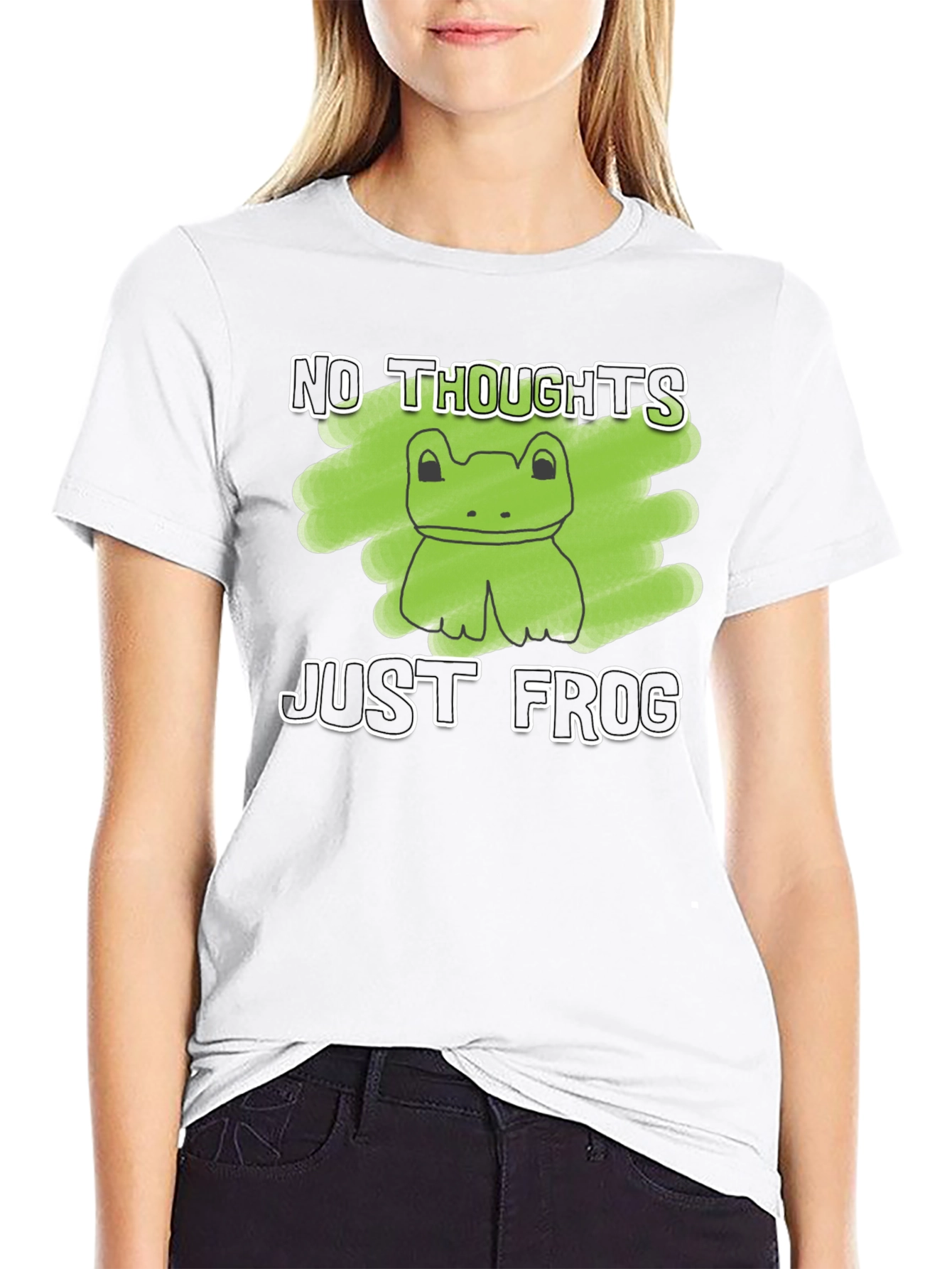 No Thoughts Just Frog Graphic Tee