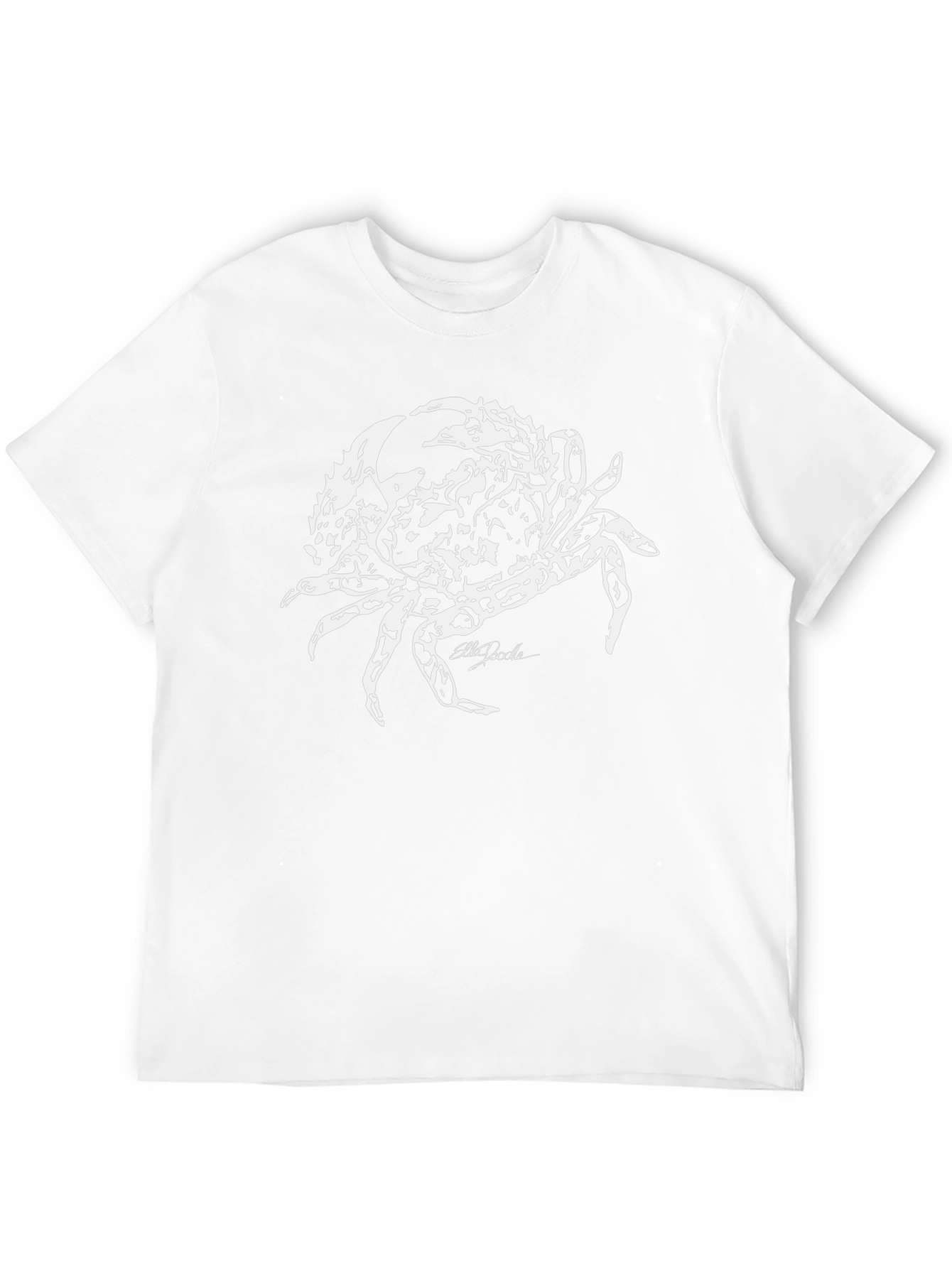 Crab Graphic Print T-Shirt - Bold Black Tee