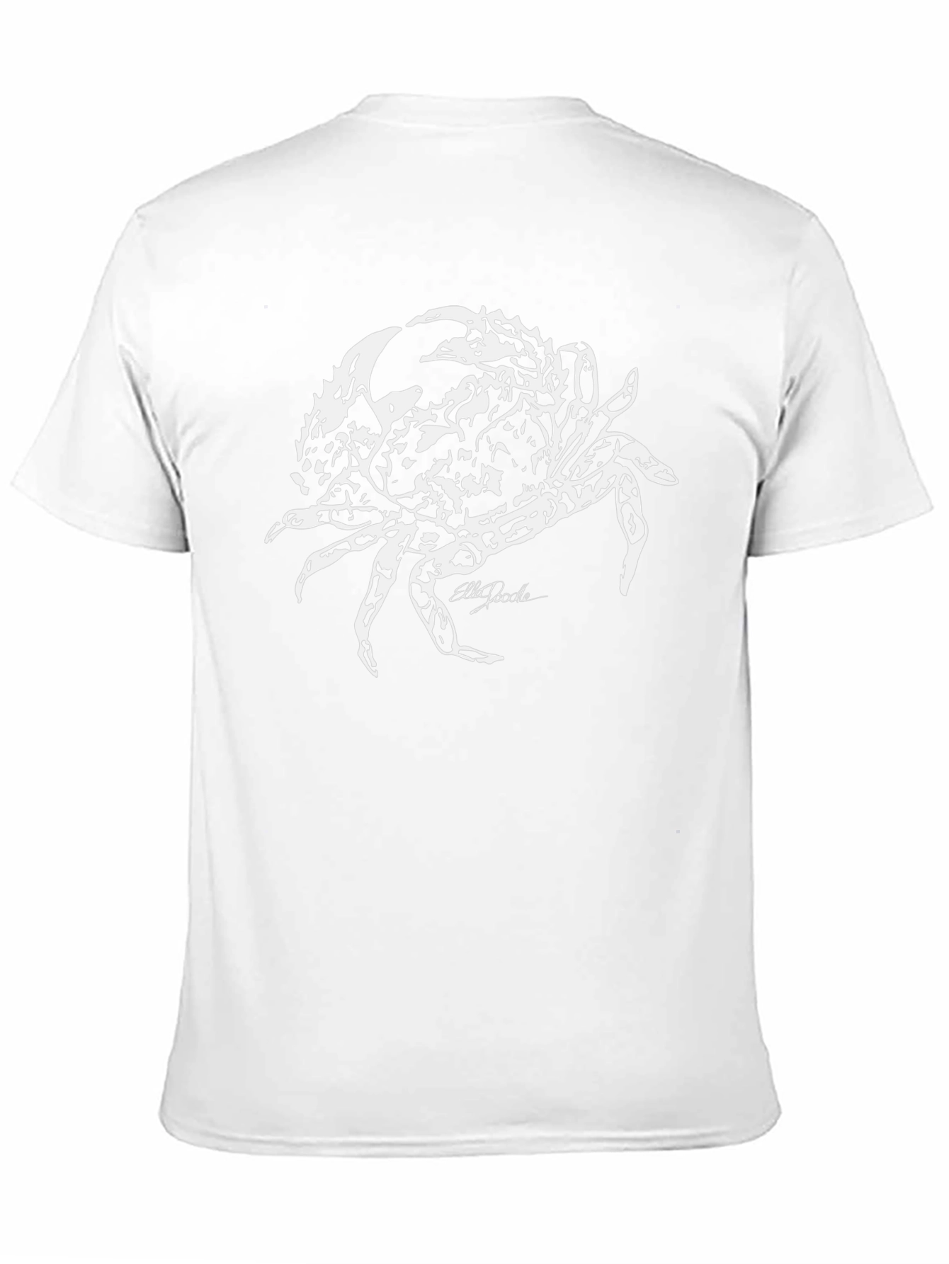 Crab Graphic Print T-Shirt - Bold Black Tee