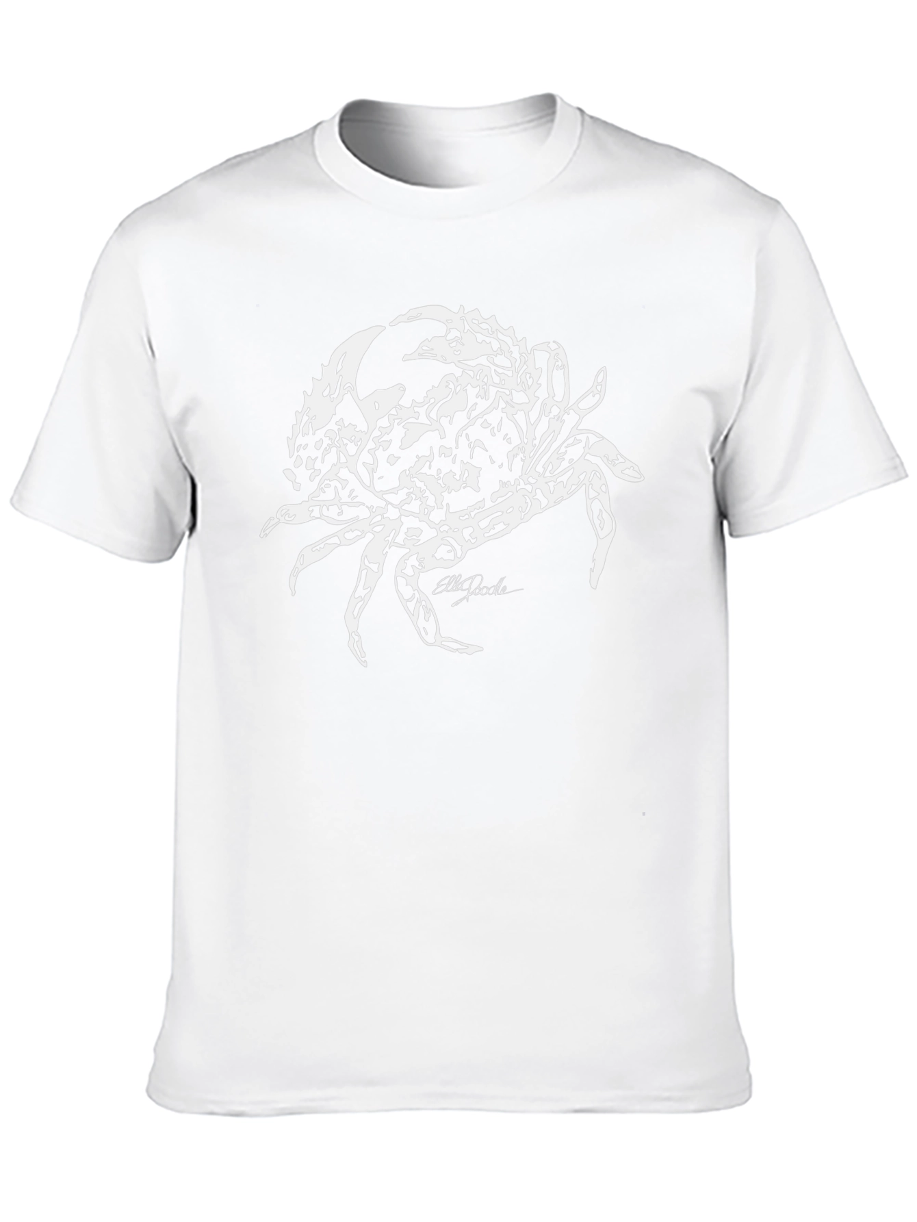 Crab Graphic Print T-Shirt - Bold Black Tee