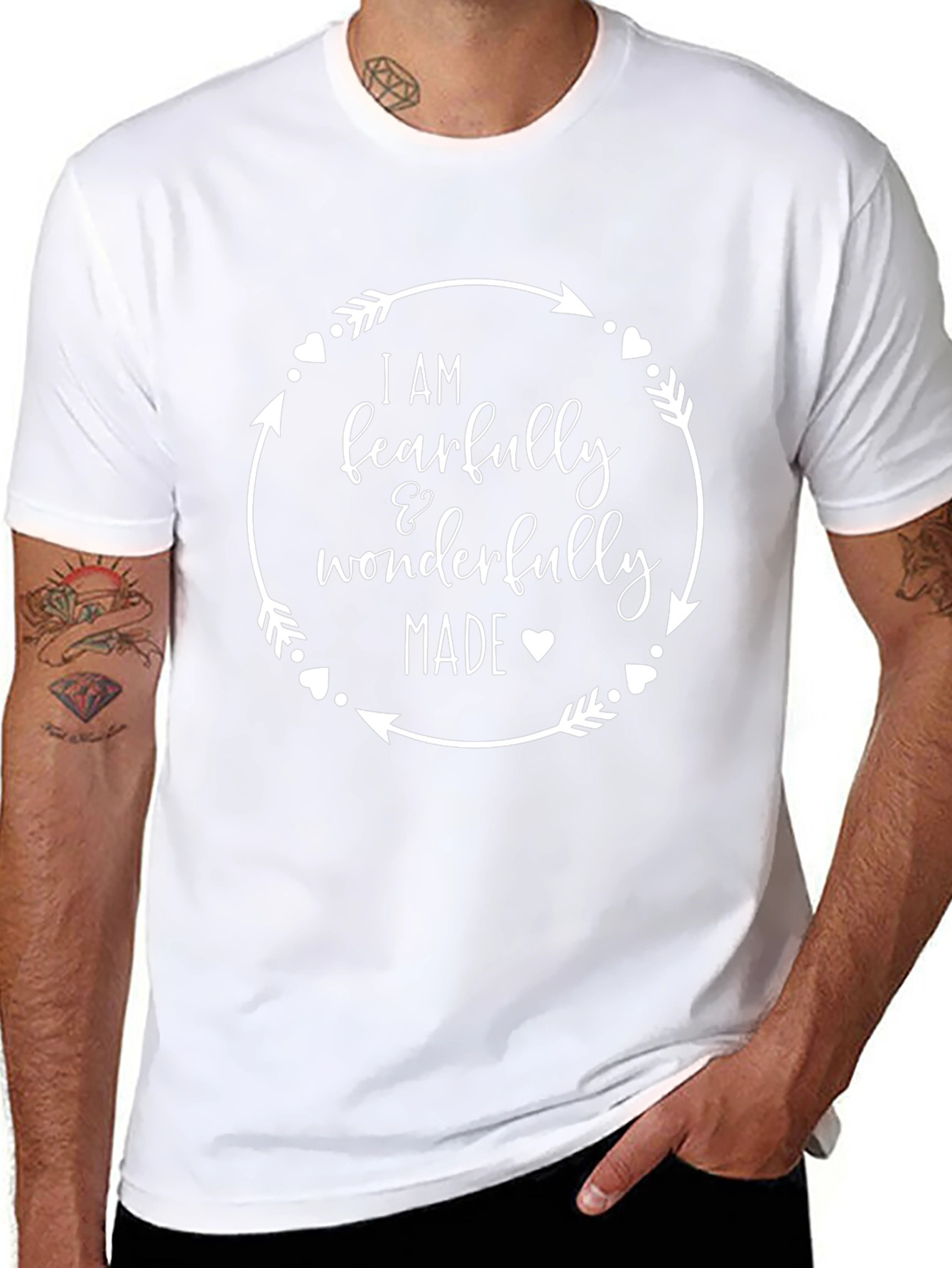 Fearfully Wonderfully Made T-Shirt - Christian Apparel