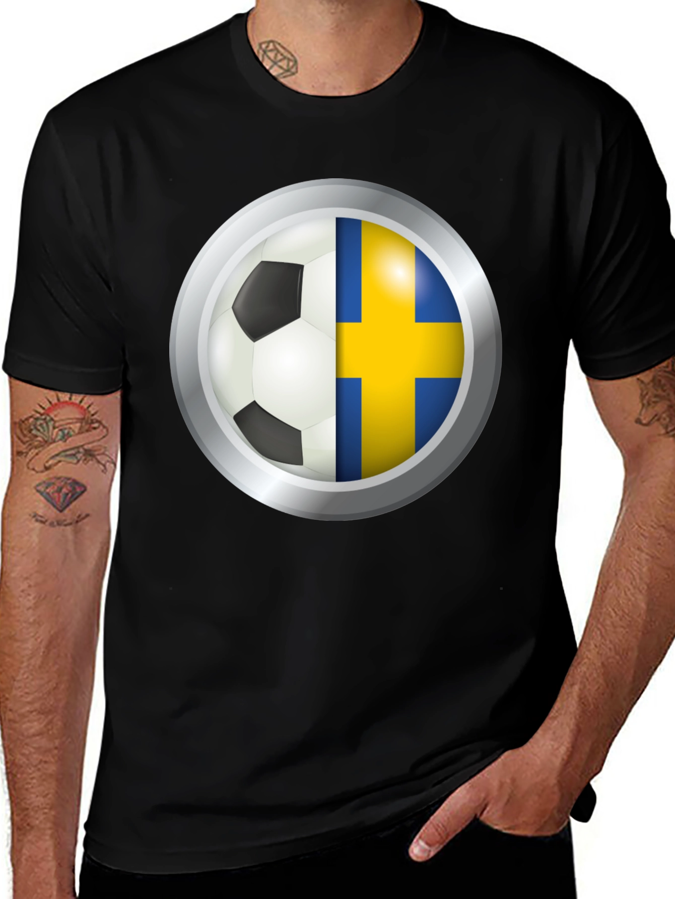 Sweden Flag Soccer T-Shirt