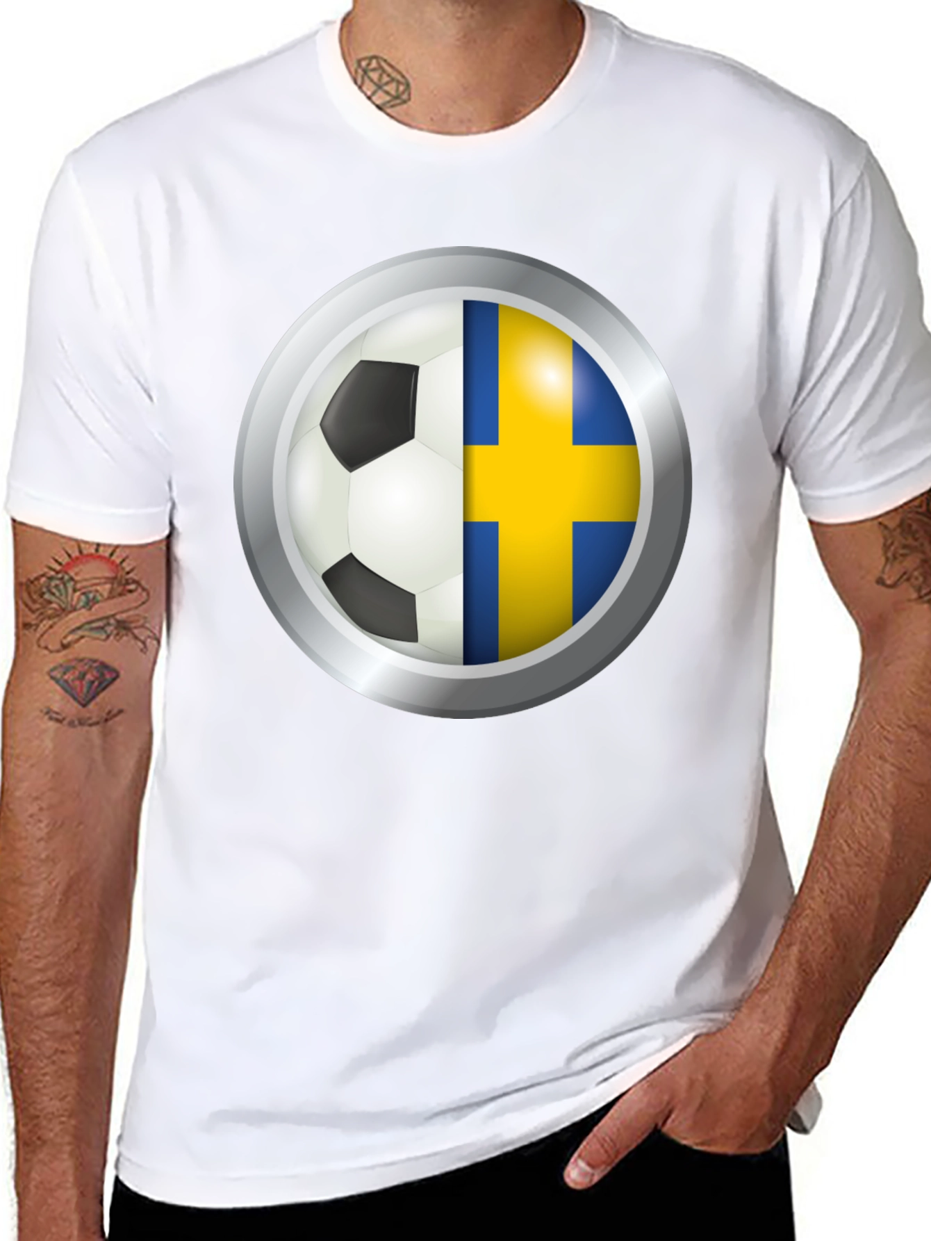 Sweden Flag Soccer T-Shirt