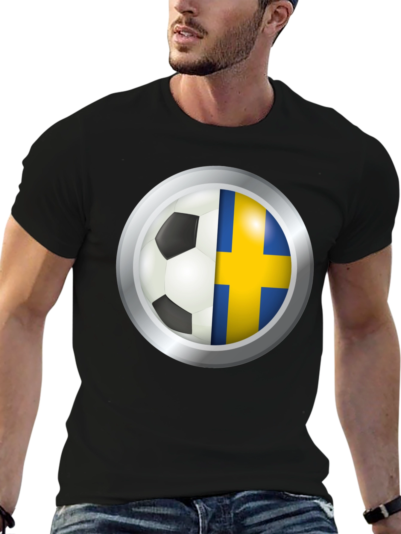Sweden Flag Soccer T-Shirt