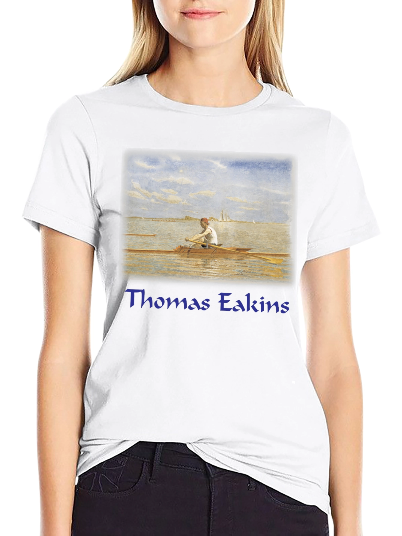 Rowing Art T-Shirt - Thomas Eakins Inspired Tee