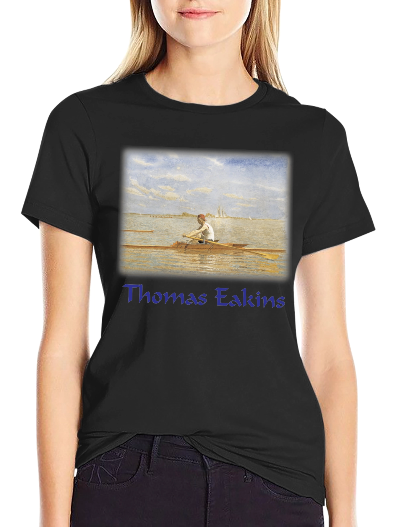 Rowing Art T-Shirt - Thomas Eakins Inspired Tee