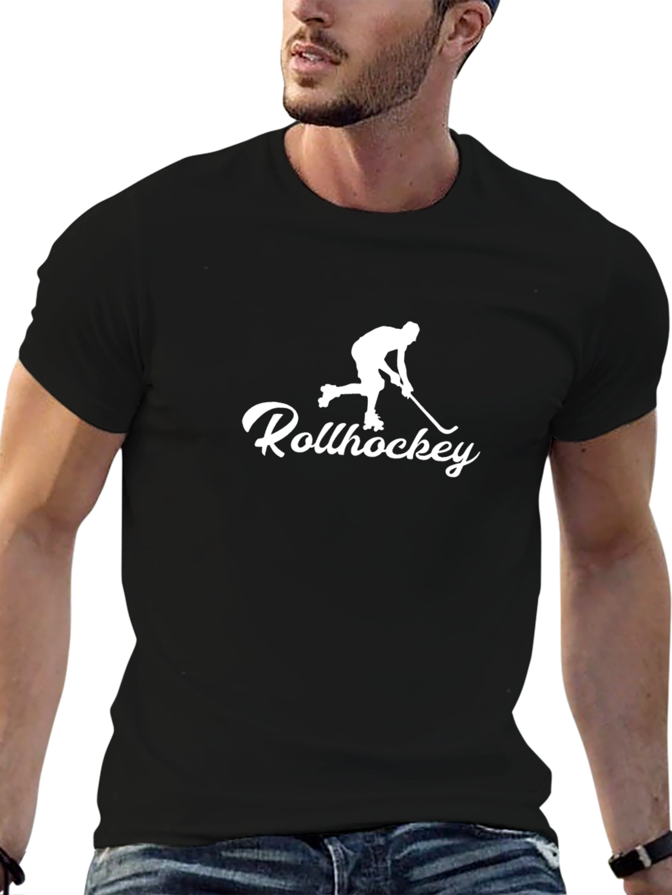Rollhockey Graphic Tee - Sportswear Cotton Blend