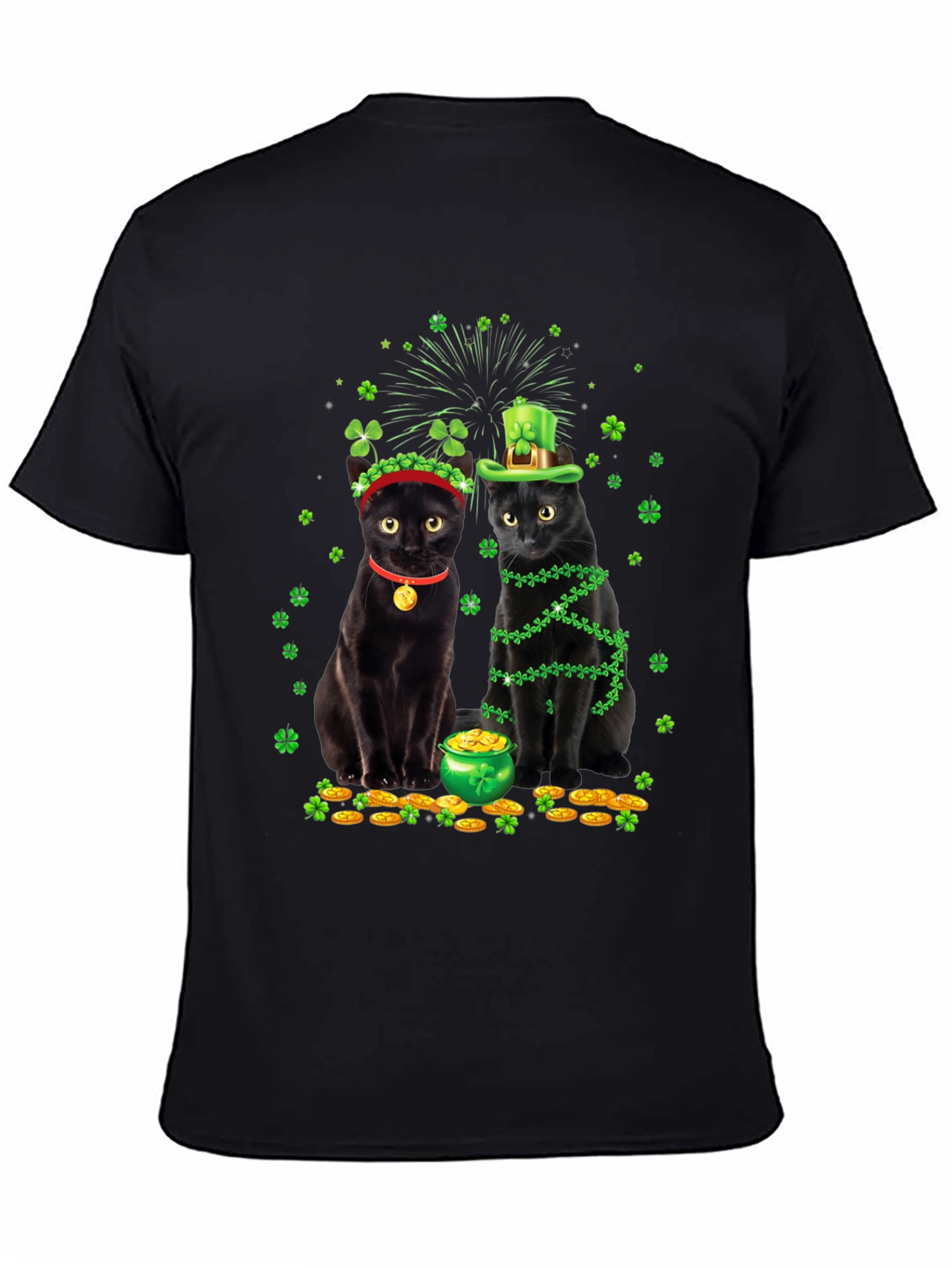St. Patricks Day Cats Graphic Tee
