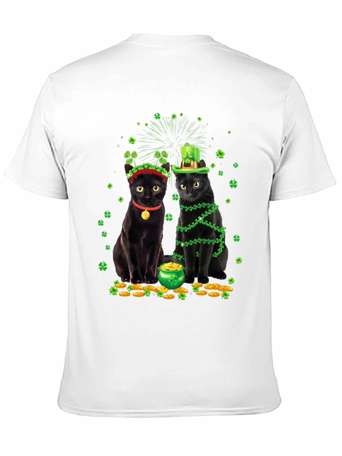St. Patricks Day Cats Graphic Tee