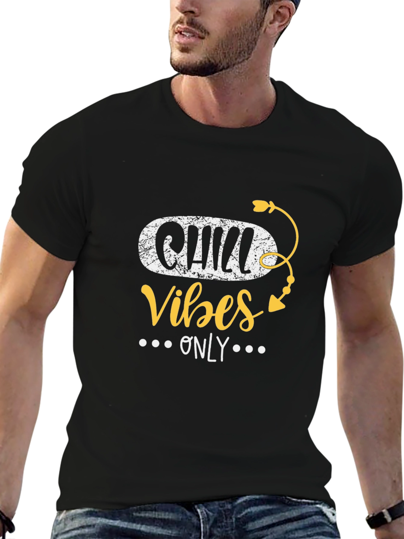 Chill Vibes Only Black T-Shirt