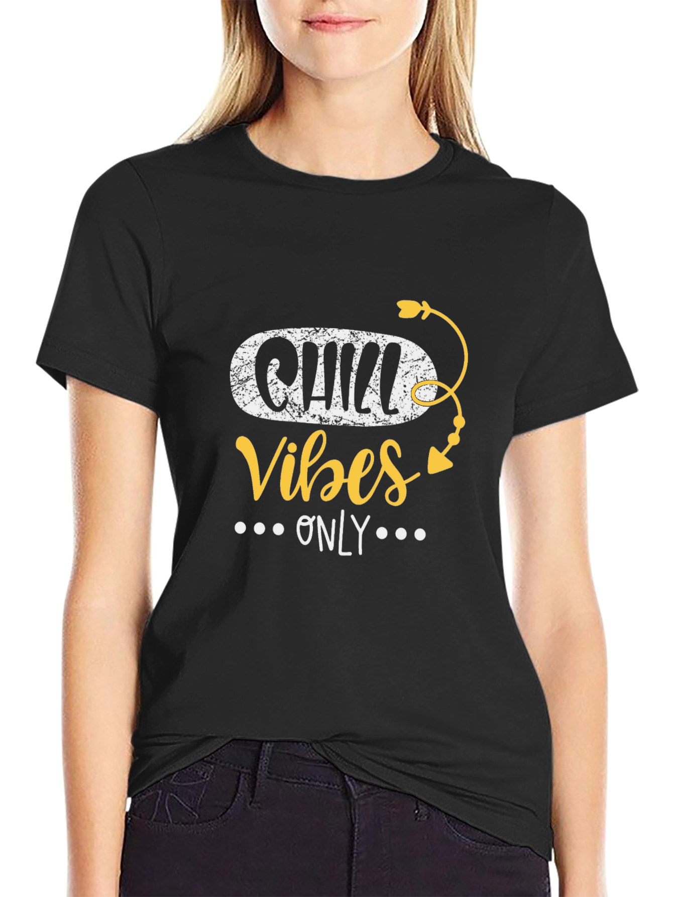 Chill Vibes Only Black T-Shirt