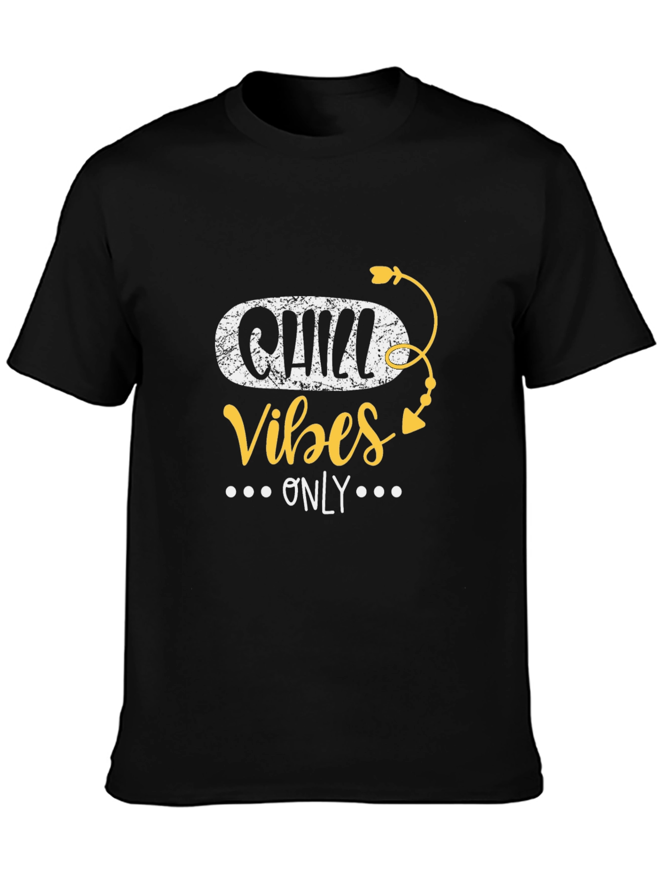Chill Vibes Only Black T-Shirt