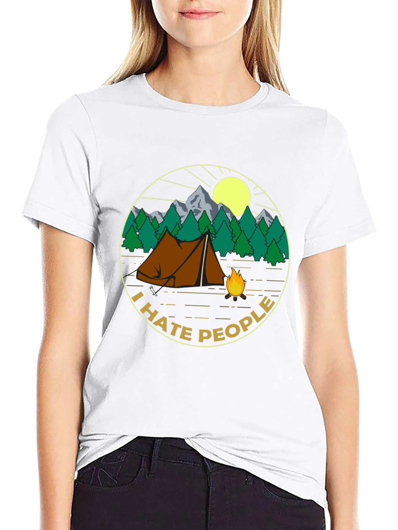 I Hate People Camping Graphic T-Shirt