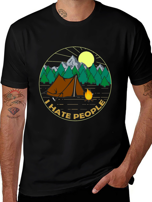 I Hate People Camping Graphic T-Shirt