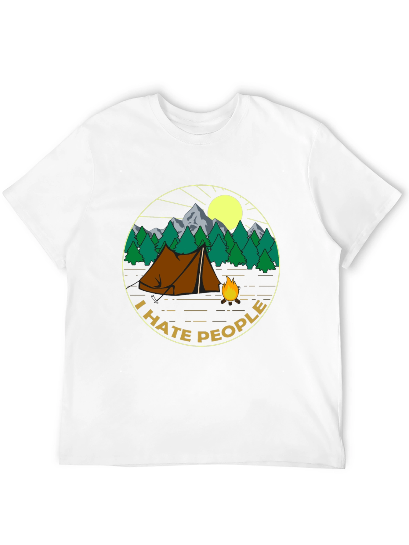 I Hate People Camping Graphic T-Shirt