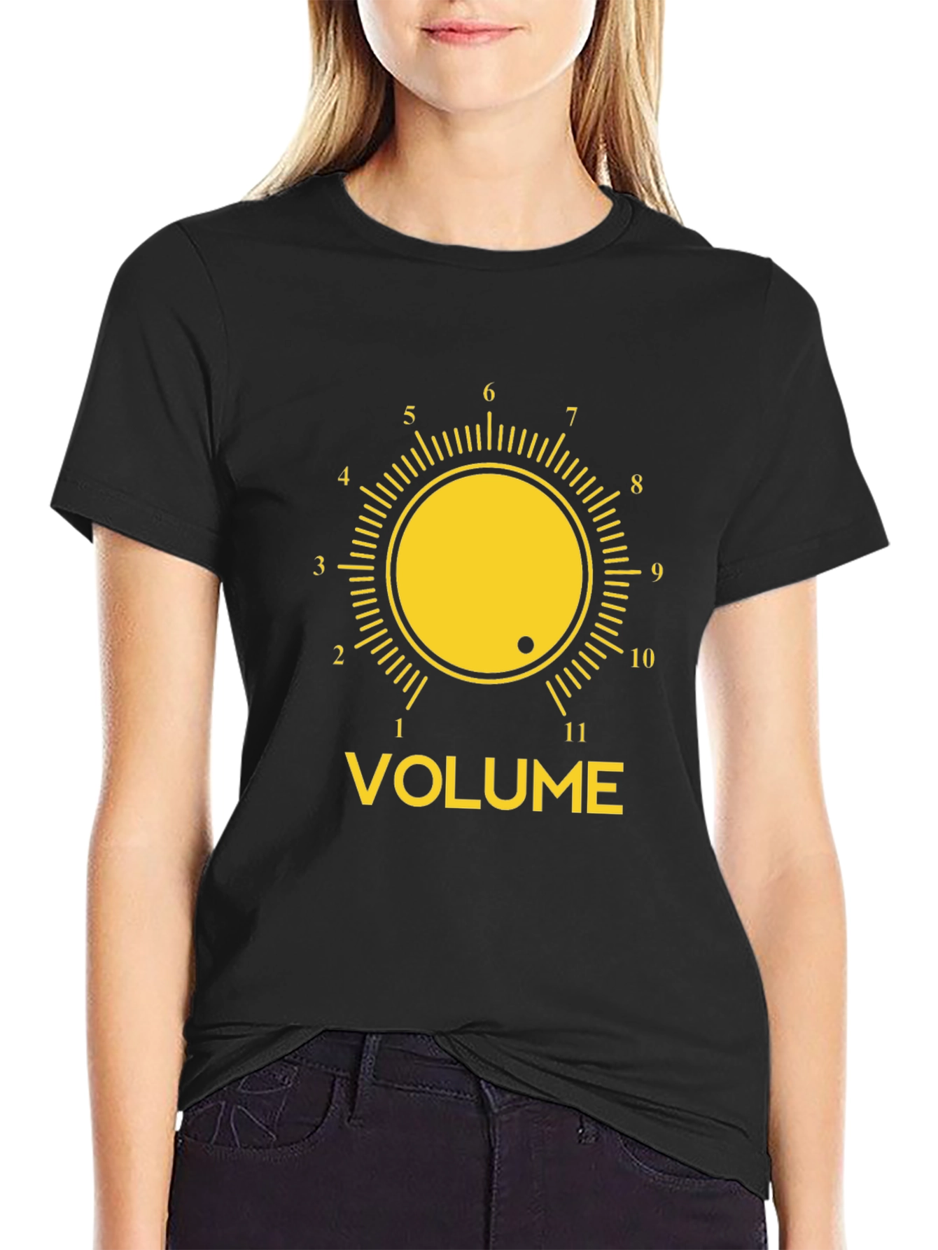 Volume Knob Graphic Tee - Black T-Shirt