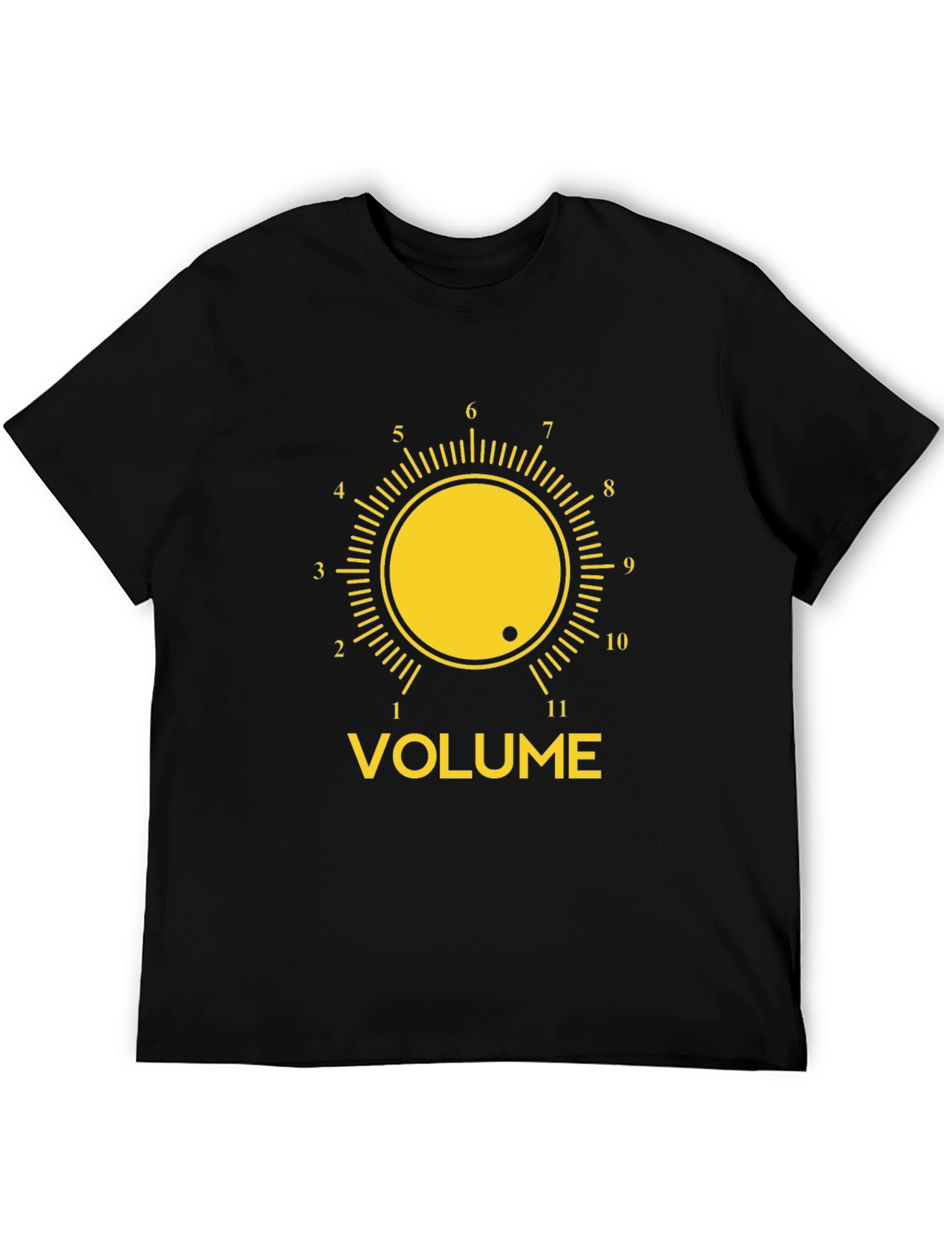 Volume Knob Graphic Tee - Black T-Shirt