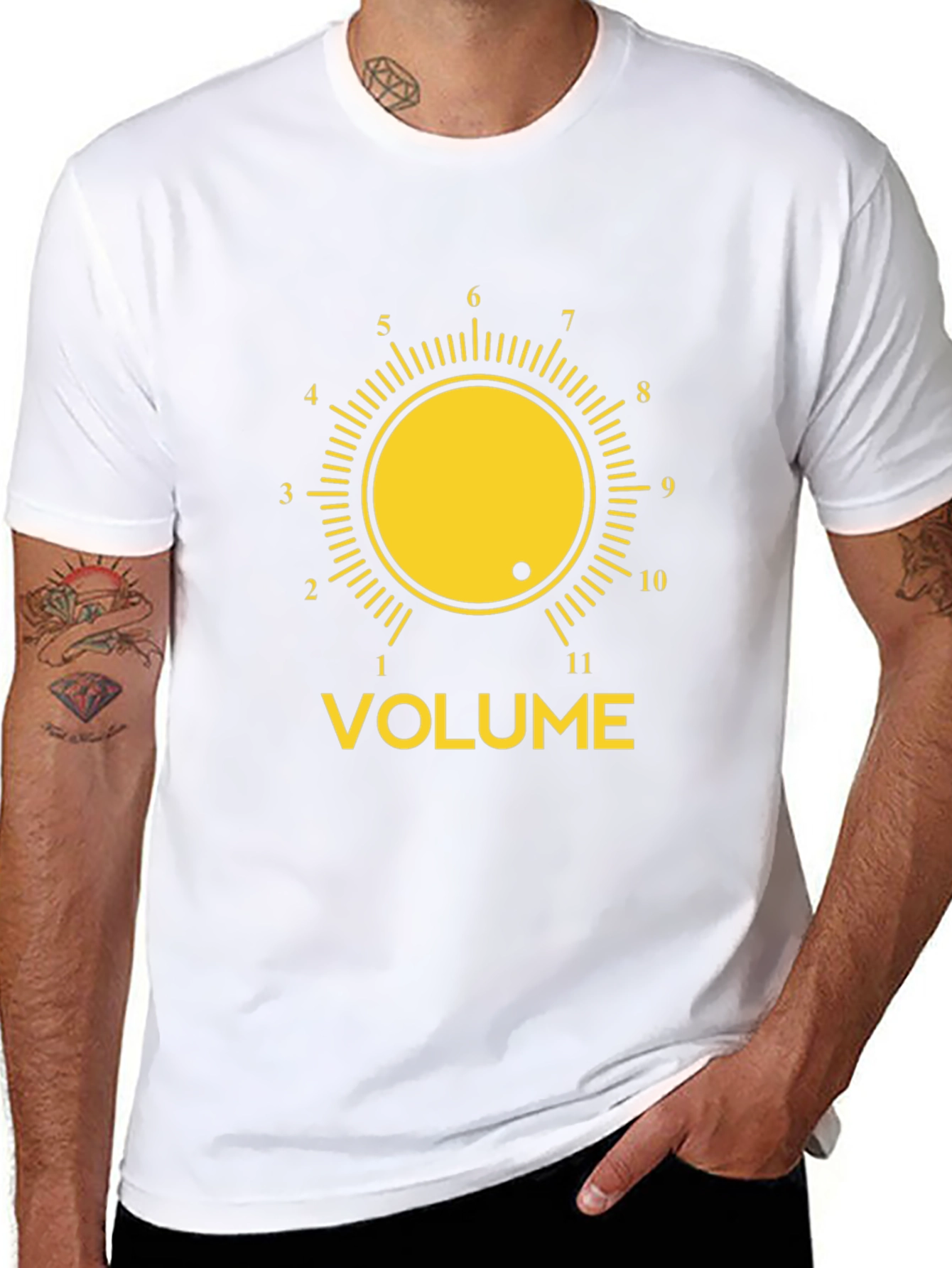 Volume Knob Graphic Tee - Black T-Shirt