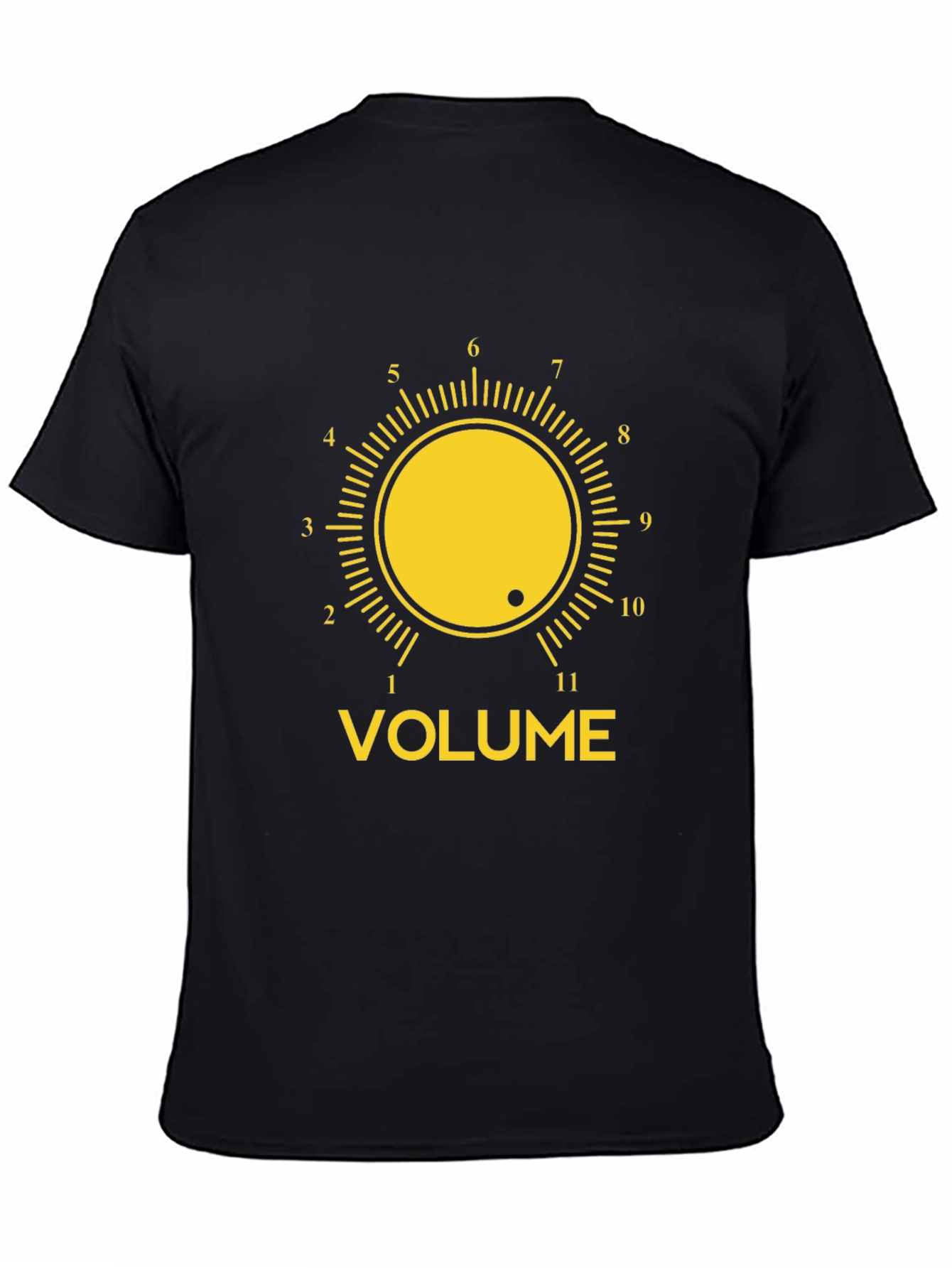 Volume Knob Graphic Tee - Black T-Shirt