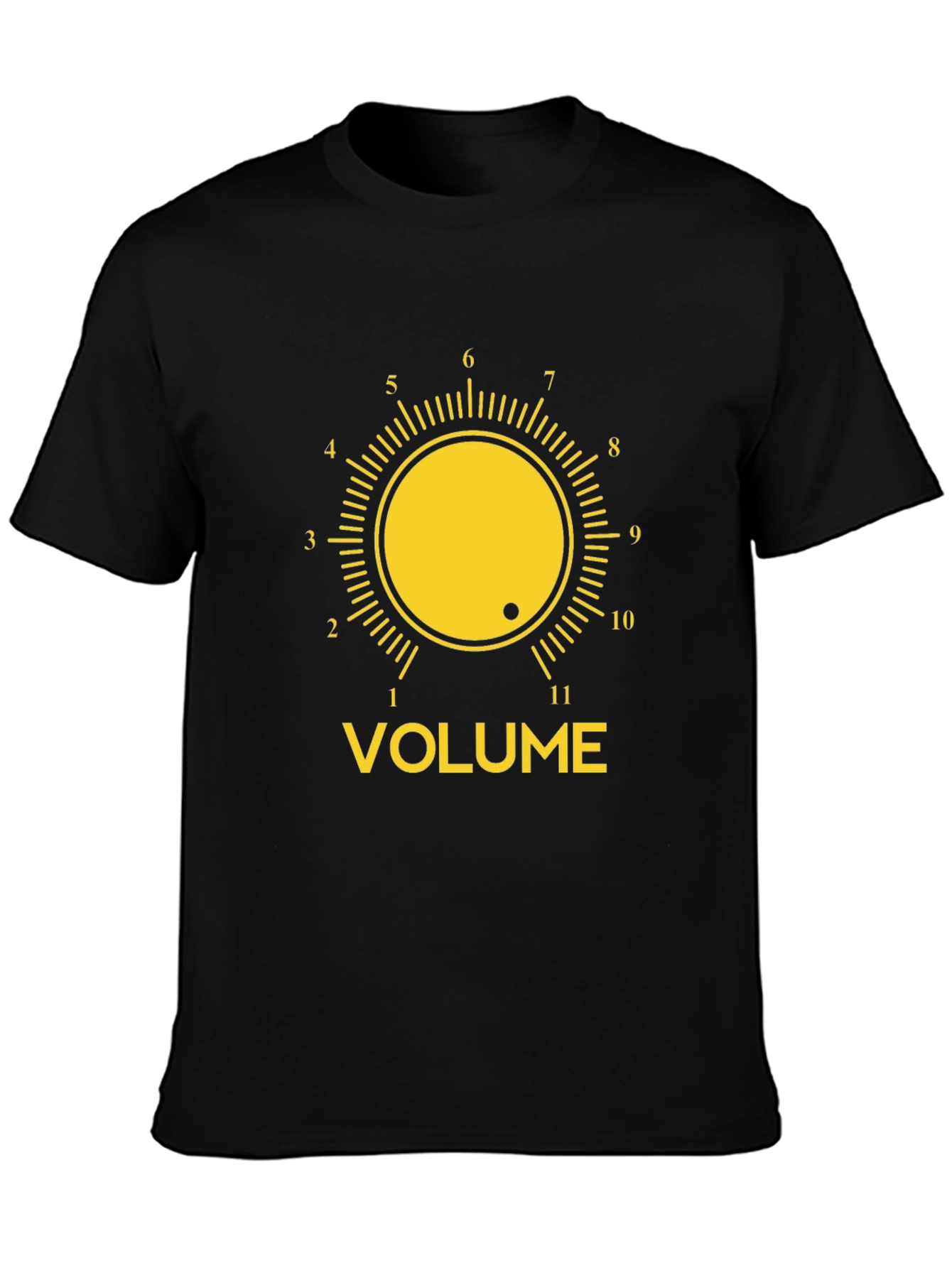 Volume Knob Graphic Tee - Black T-Shirt