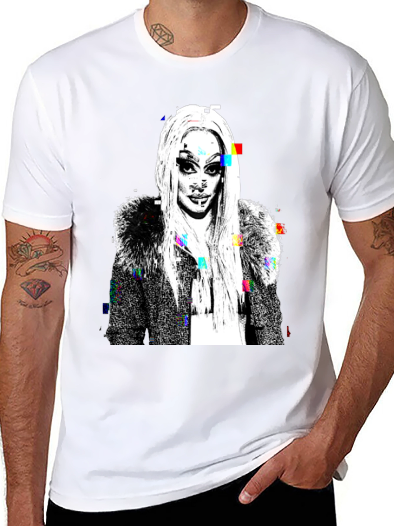 Glitch Art Drag Queen T-Shirt