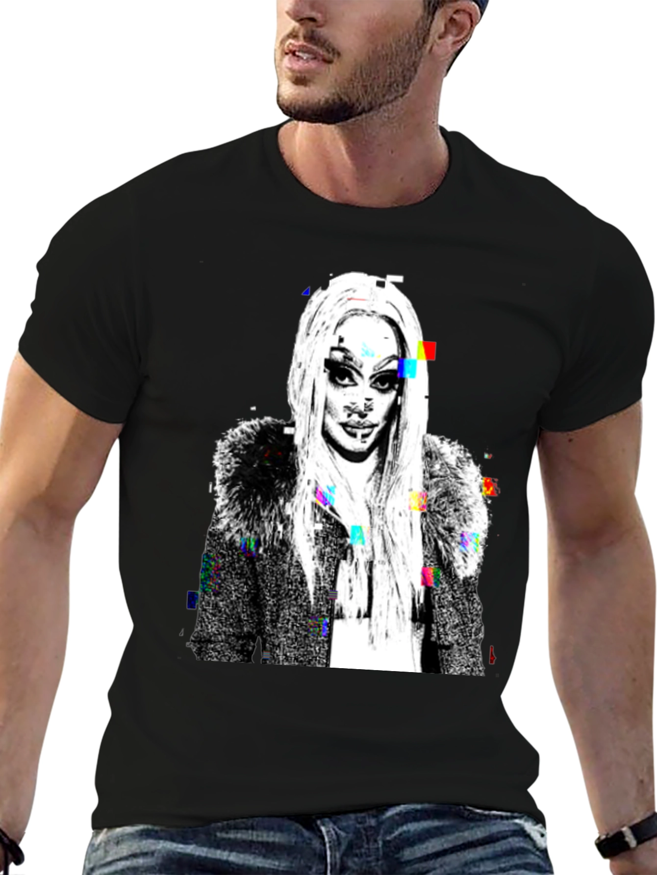 Glitch Art Drag Queen T-Shirt