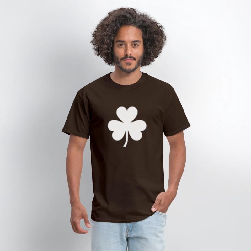 Saint Patric Day Left Chest White Clover