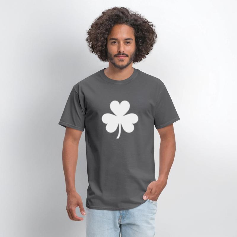 Saint Patric Day Left Chest White Clover