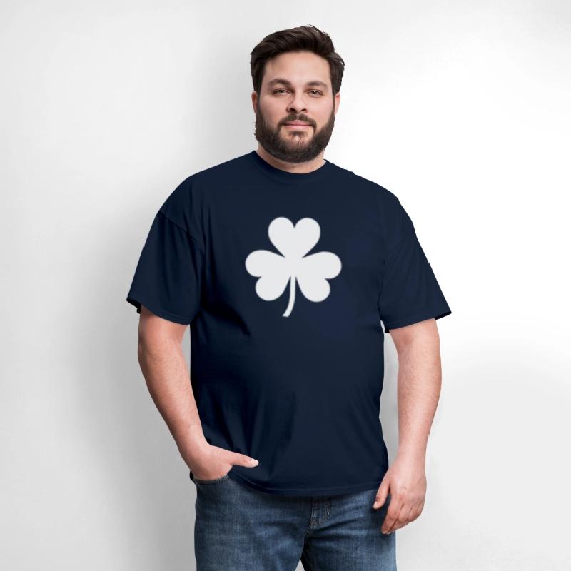 Saint Patric Day Left Chest White Clover