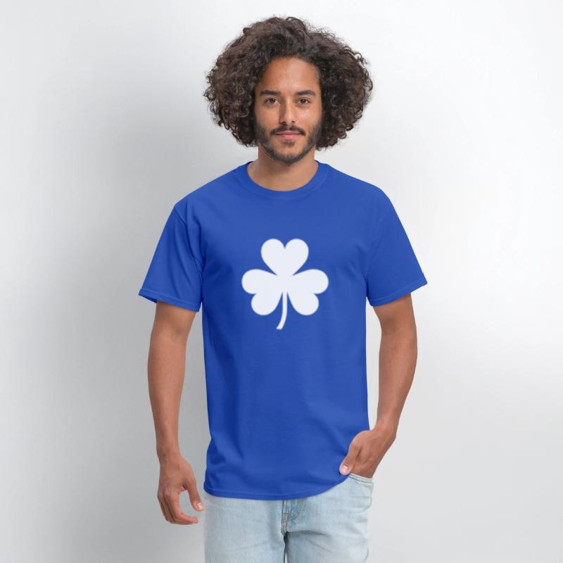 Saint Patric Day Left Chest White Clover