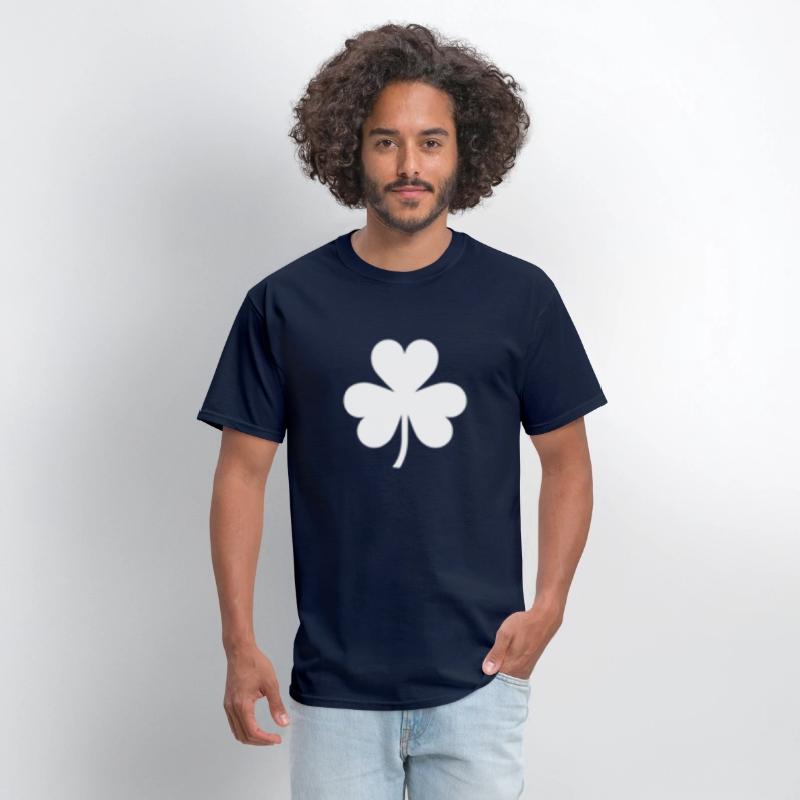 Saint Patric Day Left Chest White Clover