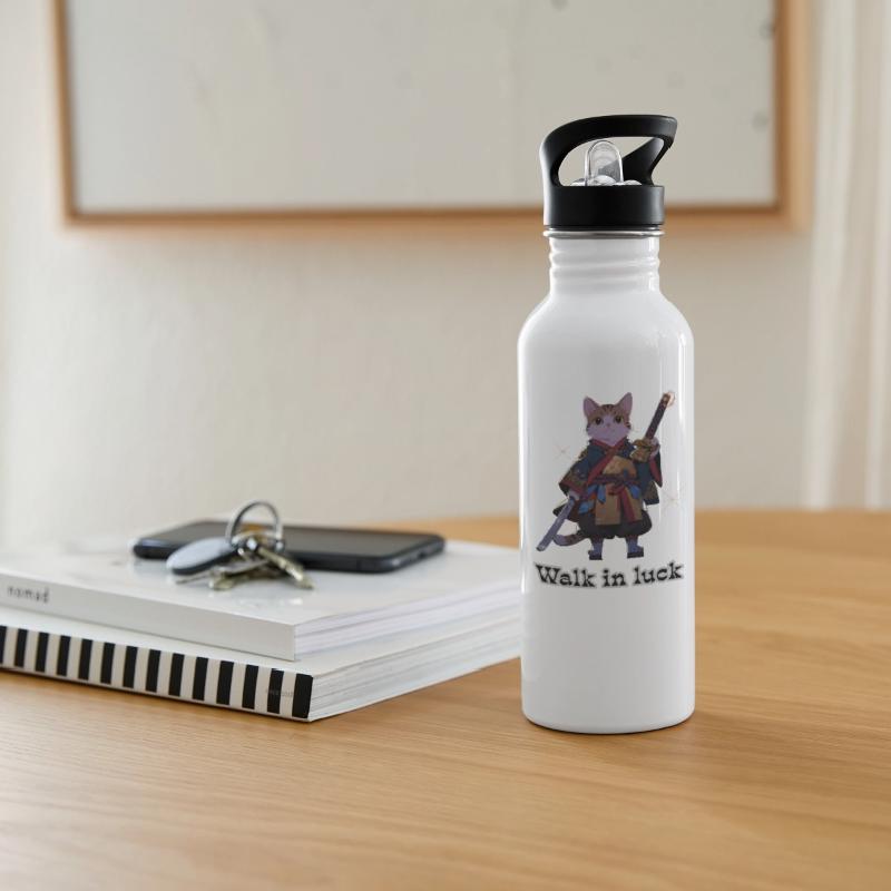 Samurai Cat Illustration for Apparel