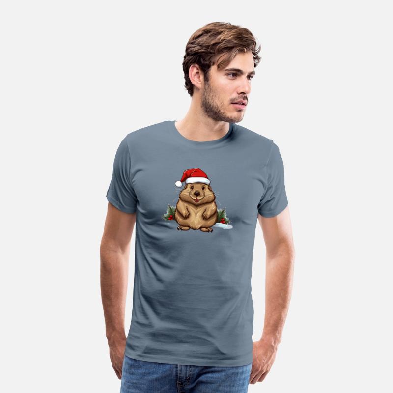 Santa Beaver For Christmas Lovers.