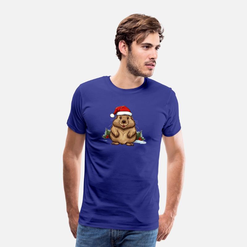 Santa Beaver For Christmas Lovers.