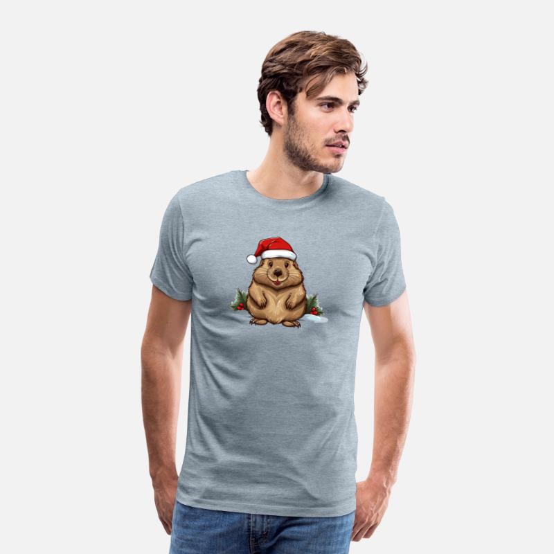 Santa Beaver For Christmas Lovers.